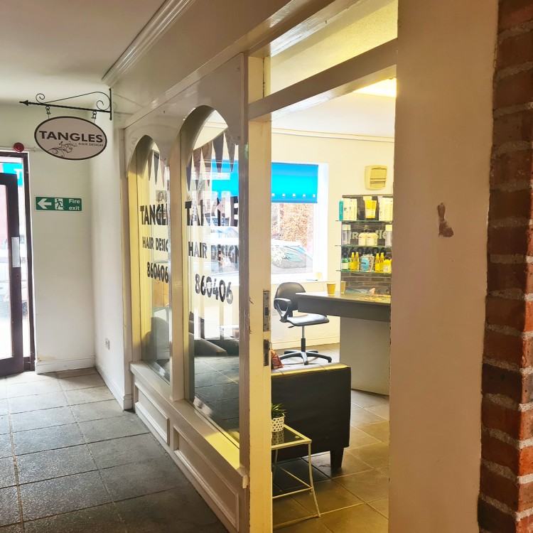 Tangles Hair Design Shop Front
